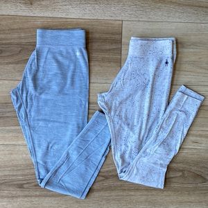 2 Pairs Smartwool Base Layer Leggings